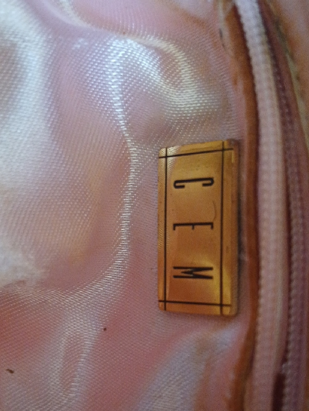 CEM Pink Satin Wristlet Clutch